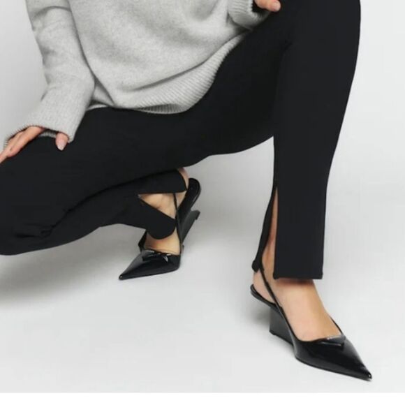 Reformation Graham Pants in Black L $158 - Picture 6 of 7